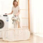 Pop Up W&auml;schekorb 90l Faltbar Mit Griff, Aufbewahrungskorb F&uuml;r Kinderzimmer,