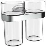 Emco Round C Doppelglashalter Mit Kunststoffbecher, 432500100
