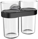 Emco Round C Doppelglashalter Mit Kunststoffbecher, 432513300