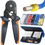 Crimpzangen Set Sechskant Aderendh&uuml;lsenzange 0,5-6 Mm&sup2; Mit 1900 H&uuml;lsen