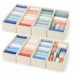 Relaxdays Schubladen Ordnungssystem, 8-tlg. Set, F&uuml;r Ikea Hemnes Kommode 160 Cm,