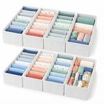 Relaxdays Schubladen Ordnungssystem, 8-tlg. Set, F&uuml;r Ikea Hemnes Kommode 160 Cm,