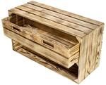 Breite Kiste "tosca" In Geflammt Mit Schublade 68x40x31