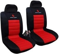 2er Sitzbez&uuml;ge Auto Einzelsitzbezug Universal Gr&ouml;&szlig;e, Komplettset, Rot - Woltu