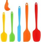 5er Set Silikonspatel, Bpa-frei, Hitzebest&auml;ndig, Nahtlos, K&uuml;chenhelfer F&uuml;r...
