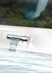 Riho Rethink Cubic Wall Rechteck-badewanne, Mit Riho Fall,