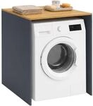 Relaxdays Waschmaschinenschrank, Regal &Uuml;ber Waschmaschine, Trockner, Hbt: 88 X 68 X
