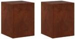 Pflanzenst&auml;nder 2 Pcs Rostoptik 30 X 30 X 40 Cm Wetterfeststahl Vidaxl