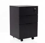 Rollcontainer / Schreibtischcontainer Davik Schwarz Hjh Office