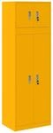 Aufbewahrungsschrank 2 Stk. Senfgelb 60 X 40 X 180 Cm Stahl Vidaxl