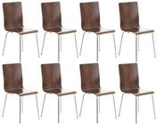 Clp - 8er-set Wartezimmerstuhl Pepe Walnuss