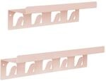 Casa Pura - Wandregal Metall Mit Haken Pink 2er Set