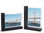 2er Set Bilderrahmen 13x18 Cm Schwarz, Doppelseitig, Tischrahmen Mit Holzsockel