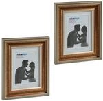 Relaxdays Bilderrahmen 2er Set, 13x18 Cm, Hoch- & Querformat, Fotorahmen Zum