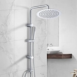G&ouml;rbach Duschsystem F&uuml;r Vorhandene Armatur, Regendusche Rund &Oslash;25 Cm, Chrom,...