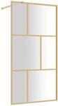 Vidaxl - Duschwand F&uuml;r Begehbare Dusche Esg Klarglas Golden 100x195cm