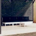 5-tlg. Garten-lounge-set Mit Anthrazit Kissen Kiefernholz - Vidaxl