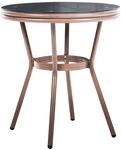 Outdoor Bistrotisch Rifreddo 70 Cm 70 Cm Sicherheitsglas Grau
