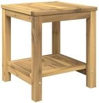 Couchtisch Wei&szlig; Gewaschen 40,5 X 40 X 45 Cm Massivholz Akazie Vidaxl