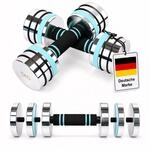 Relaxdays Kurzhanteln, Verstellbar Bis Je 5 Kg, Mit Epe Griff, F&uuml;r Home Gym,
