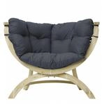 Loungesessel Siena Uno Anthracite Inkl. Sitzkissen 118,5 X 93,5 X 58cm F&uuml;r...