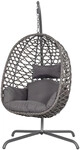 Avestar Outdoor-schaukel-h&auml;ngesessel In Eiform Mit Weichem Kissen