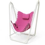 H&auml;ngesessel Mit Gestell, Bis 160kg Belastbar, F&uuml;r Innen & Au&szlig;en, Pink