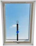 Fliegengitter F&uuml;r Dachfenster, Magnetisch, Zuschneidbar, 130x150cm, Schwarz