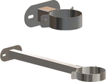 Atec Wandabstandhalter 50-150mm Dn100/150 Edelstahl Blank K&uuml;rzbar, 702744
