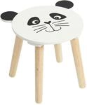 Kinderhocker Aus Holz Safari Mit Tiermotiv, 28 Cm