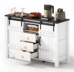 Sideboard Mit 2 Schiebetueren Und 3 Schubladen Fuer Kueche Und Esszimmer Aus Mdf