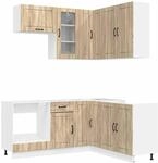 K&uuml;cheneinheit Lucca 8 Stk. Sonoma-eiche Holzwerkstoff Vidaxl