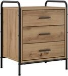 Vidaxl Bedside Cabinet Artisan Oak 48 X 36.5 X 60 Cm Engineered Wood