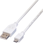 Value Usb-kabel Usb 2.0 Usb-a Stecker, Usb-micro-b Stecker 0.15 M Wei&szlig; Geschirmt