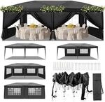 Faltpavillon 3x6m Pop-up Wasserdicht Winterfest H&ouml;henverstellbar Uv Schutz 50+ Mit 6