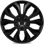 Radkappen 15 Zoll Schwarz 4er Set F&uuml;r Stahlfelgen Abs+pc Robust