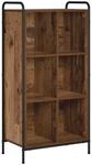 B&uuml;cherregal 57 X 33 X 111 Cm Holzwerkstoff Altholz Vidaxl