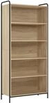 Vidaxl Book Cabinet 80 X 33 X 174 Cm Engineered Wood Sonoma Oak