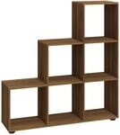 Treppenregal Braun Eichen-optik 107 Cm Holzwerkstoff Vidaxl
