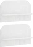 Vidaxl Wall Shelf 2 Pcs White 60 X 13.5 X 37.5 Cm Engineered Wood
