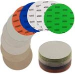 Schleifpapier 125mm Klett, 25 St&uuml;ck, K&ouml;rnung 3000-10000, Nass/trocken