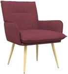 Sessel Weinrot Stoff Vidaxl