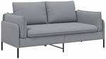 2-sitzer Sofa Hellgrau 188 X 81 X 89 Cm Stoff Vidaxl