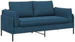 2-sitzer Sofa 2-sitzer Blau 188 X 81 X 89 Cm Samt Vidaxl