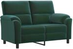 Sofa Dunkelgr&uuml;n 154 X 85 X 93 Cm Samt Vidaxl