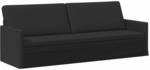 3-sitzer Sofa Schwarz 220 X 81 X 82 Cm Stoff Vidaxl