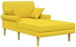 Chaiselongue Helles Gelb Stoff Vidaxl