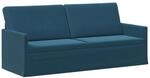 3-sitzer Sofa Blau 190 X 81 X 82 Cm Samt (v) Vidaxl