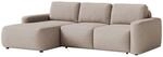 Selsey Carnos Mini &ndash; Ecksofa Mit Schlaffunktion, Ottomane Links, Chenille