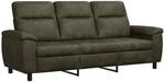 Sofa Olivegr&uuml;n 214 X 90 X 95 Cm Kunstwildleder Vidaxl